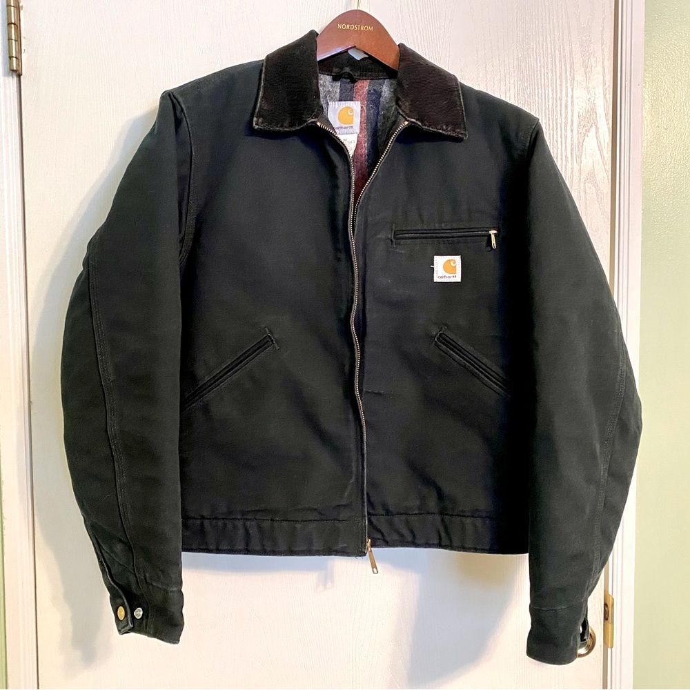 Vintage Y2K Black Duck Blanket-Lined Carhartt Coat
